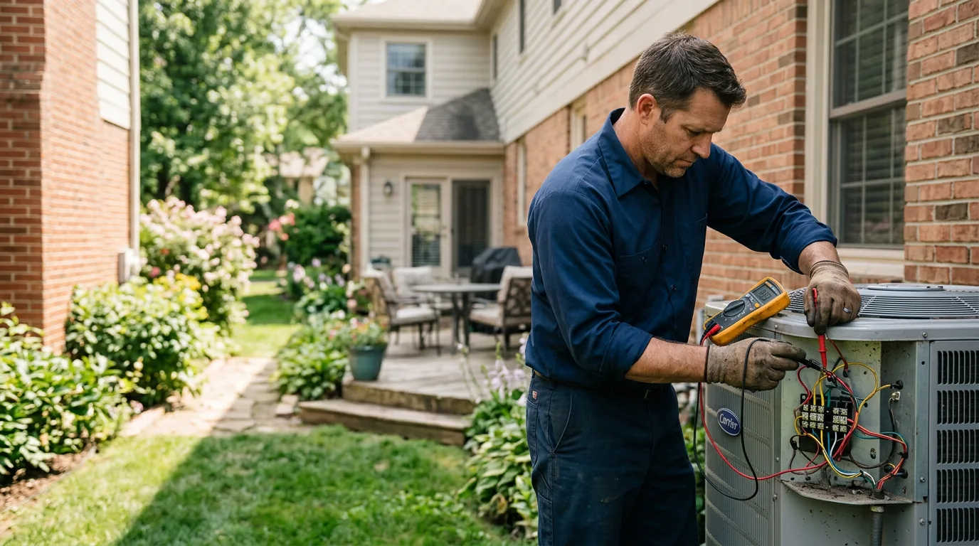 HVAC technician working near Rule, TX